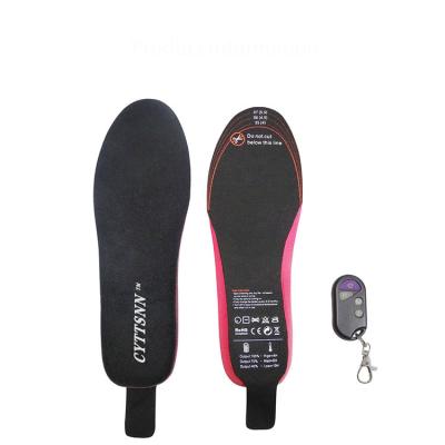 China Electric Rechargeable Insole Washable Washable Unisex Radio Shoe Electric Rechargeable Heated Insole for sale