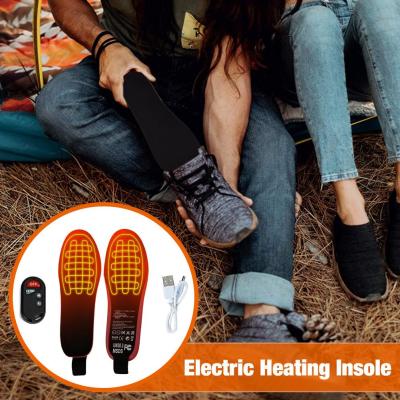 China Indoor Warm Christmas Gift Amazon Shoe Warmer Wireless Remote Control Rechargeable Insole By Built-in Battery Heated Insoles for sale