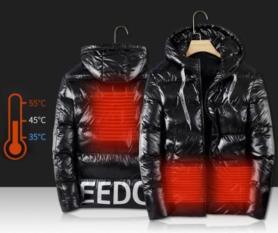 China China Factory Wholesale QUICK DRY QUICK DRY 100% Polyester New Heated Jacket Hooded Clothing 2021 Fashion Enthusiast Men for sale