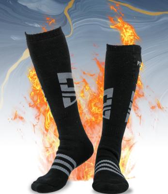 China OEM Men's Custom QUICK DRY QUICK DRY Men's USB Rechargeable Thick Warm Winter Skiing Outdoor Sport Heated Socks for sale