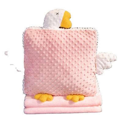 China Anti-Static Three-in-One Push Pillow With Cute Cartoon Unicorn Dinosaur Covering Flamingo Shaped Tile Cushion Nap Cutout Pillow for sale