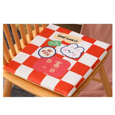 China Plush Fashion Cartoon Bear Chessboard Love Fox Love Fox Linen Peach Skin Cushion Cover One Digital Printed Super Soft Moq for sale