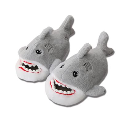 China Custom Plush New Fashion Plush Animal Shoes Shark Slippers For Sale for sale