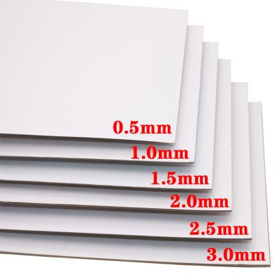 China GREY PAPER BOARD White Coated Duplex Grey Cardboard Paper Board with Grey Back for sale