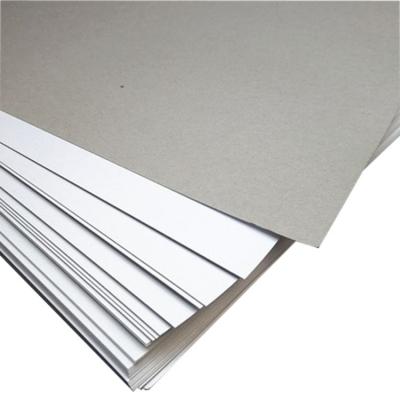 China Fabricante de la fábrica de cartón blanco en rollo de cartón de hoja blanca 2 mm gris de hoja de cartón blanco en venta