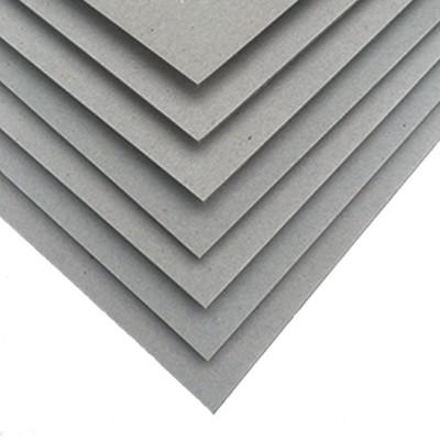 China Grey Cardboard 500gsm Recycled Laminated Grey Chip Board Sheet Paper for sale