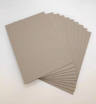 China Uncoated 1mm 1.5mm 2mm 3mm Grey Board Paper Laminated Grey Cardboard Chip Board For Chemical Packaging Pe Coating for sale