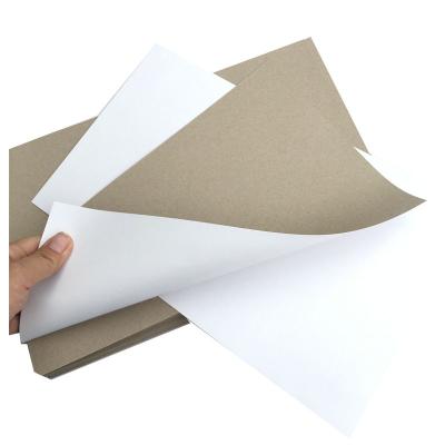 China High Hardness Flat Paper Board Duplex Board With Gray Back Moisture Proof Chemical Mechanical Pulp for sale