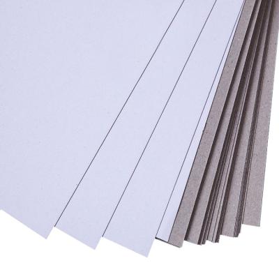 China Grey White Back Duplex Board 300 Gsm Paper Board Mixed Pulp Recycled for sale