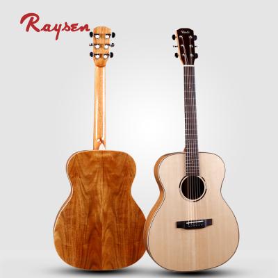 China 2018 HOTSALE OM Solid Sitka On Sound Thirty One Shape Koa Acoustic Guitar Round Back Acoustic Guitar Factory Supply for sale