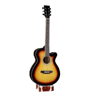 China Beginners all 41 inch basswood plywood acoustic guitar wood guitar with good price wholesale for sale