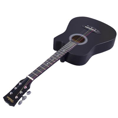 China Beginner cheap guitar student prices 30 38 inch practice acoustic guitar 32 36 39 inch optional for sale