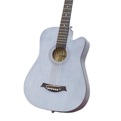 China Gray Acoustic Guitar Starters Beginner Package Cheap Wholesale Price Students 38