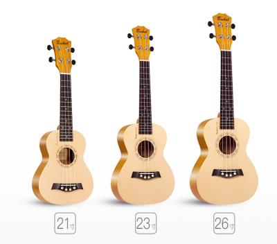 China Cartoon Toy Ukulele Factory Retail 23 Inch Hawaii Wooden Musical Instrument Ukulele Top Solid Kids Toys for sale