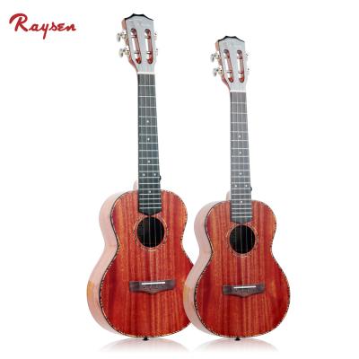 China African Mahogany Solid Wood Ail Africa Solid Mahogany Wood Ukulele Raysen Series High End Guitar For Girls for sale