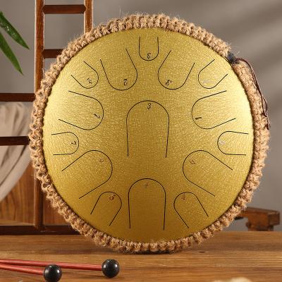 China Amazon hotsale 13 inch 15 notes steel tongue drum tank drum gold black purple for sale