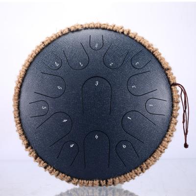 China New Design Tongue Drum 13 Inch 15 Tone Tank Drum Percussion Instrument Steel Blow Drum for sale