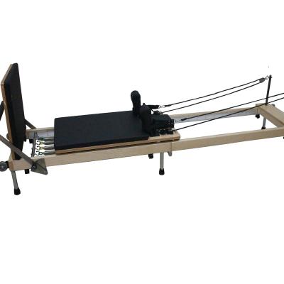 China Fold Foldable Wooden Reformer Nanjian Home Use Pilates Reformer Pilates Factory NJH1 for sale