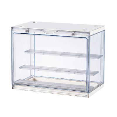 中国 Durable Clear Dustproof Acrylic Cube Manual Models Storage Box Multi Compartments Toys Models Toy Figures Garage Kit Display Case Box 販売のため