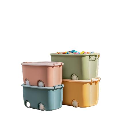 China Viable Kids Toy Storage Box Home Extra Large Capacity Baby Clothes Snack Storage Boxes and Bins Te koop