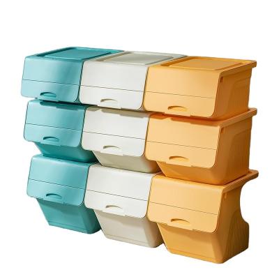 China Southwestern Children's Play Storage Baby Room Clothes Storage Bin Plastic Storage Box Te koop