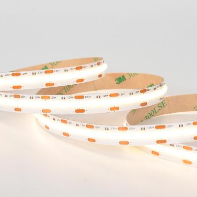 China Residential 504Led/M 12V Led Lights No Dots Decoration Led Strip Light Flexible COB Led Strip Light Art Gallery Led Strip Light for sale