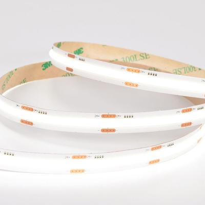 China 24V 504Leds/M Dot Free Led Strip Lights 5M Residential 24V Flexible Led Cob Strip Lights Adjustable White Led Strip Led Cob cinta for sale