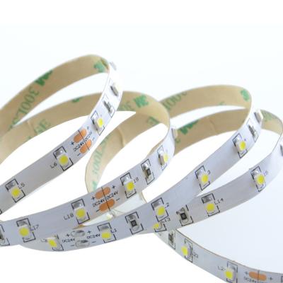 China Hot Selling White PCB 24V 8MM Office Interior Decoration SMD3528 60led/m 4.8W/M Home Decorate Cuttable LED Strip Light for sale