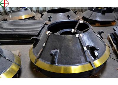 China Mn18Cr2 Mantle And Concave High Mn Cone Crusher Spare Parts for sale