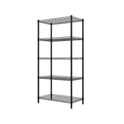 China Hot Selling Viable Kitchen Storage 5 Layers Kitchen Storage Rack Large Size Adjustable Rack Removable Rack for sale