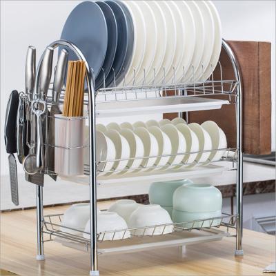 China Competitive Price Large Capacity Multi-Layer Kitchen Dishware Storage Cabinet Dish Drying Rack for sale