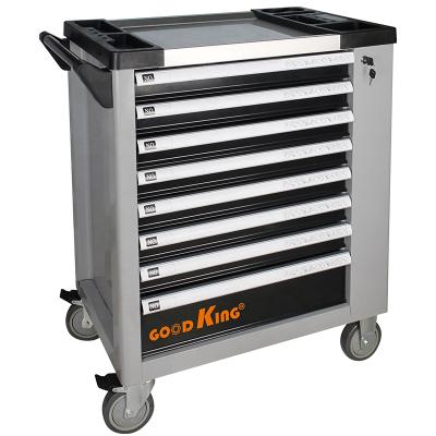 China Goodking 283pc 8 Drawers Iron Rolling Tool Chest Movable For Mechanics Garage Workshop Removable Tool Cabinet for sale