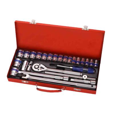 China Auto Service Best 26pc 1/2' Inch Auto Repair Hand Tool with Ratchet Wrench Set and Sockets Tool Kit for sale