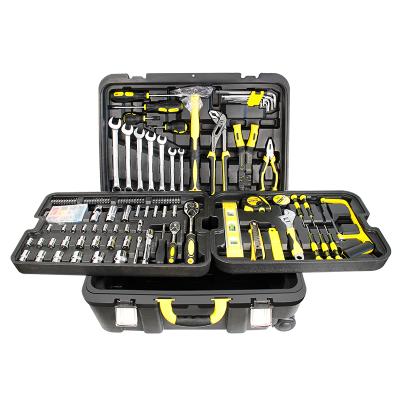 China Repair Tools 318pcs New Household Plastic Box Pull Rod Box Tool Kit for sale