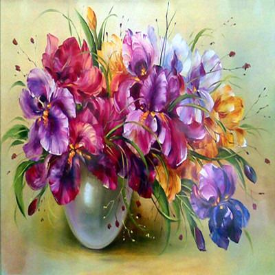 China CLASSIC Simple DIY 5D Diamond Painting By Full Digital Kit Diamond Painting Flower Bouquet Diamond Painting for sale