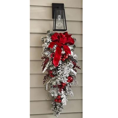 China Yihua R234 Autumn Christmas Door Wreath Grapevine Vine Garland For Front Door Christmas Door Decoration for sale