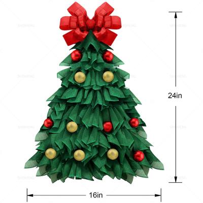 China Shi Sheng Factory Green Red Plastic Christmas Tree Home Decoration Christamas Garland For Christmas Door Decorating for sale