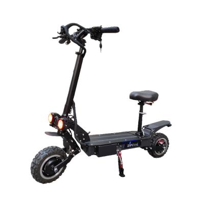 China ZAPCOOL 11inch 60v Dual Motor Long Range High Speed ​​Double Drive Unisex Cross-country Electric Scooter Adult Folding Electric Motorcycle for sale