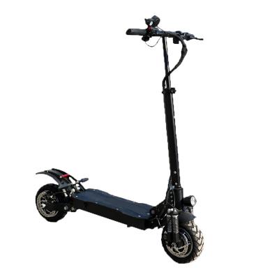 China Factory supply 60V2400W unisex long electric scooter adult unisex direct resistance 10 inch vacuum tire motor high-speed off-road double folding for sale