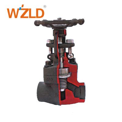 China Welded Hood / Bolted Hood WZLD ANSI / ASTM API 602 Standard Threaded Bellows Actuated Sealed 1 1/4 Inch Globe Valve for sale