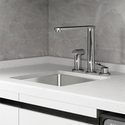 China Without Faucet Factory Supplier Custom Design Modern Under Counter Rectangular Single Bowl Stainless Steel Kitchen Sink for sale