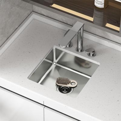 China Without Faucet China Factory Supply Custom Logo Modern Under Single Rectangular 304 Stainless Steel Kitchen Sink for sale