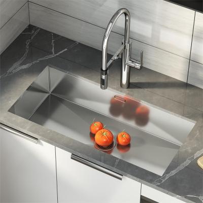 China Without Faucet China Factory Supply China Factory Supply Custom Single Sink Rectangular Kitchen Modern Stainless Steel Under for sale