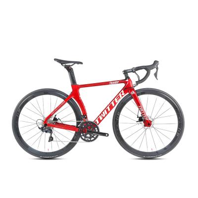 China EPS Techonoloty 700c Through Axle 12*142mm Disc Brake Frame Design Carbon Fiber Road Air Bike for sale