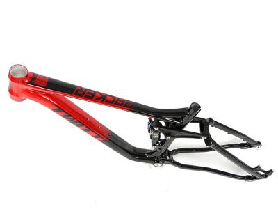 China 165*35mm strong cheap aluminum travel mtb full suspension mountain bike frame 29 for sale