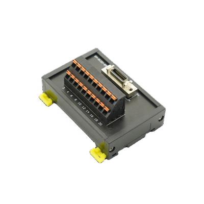 China The SCSI20P spring terminal block for servo driver line terminal MDR connector does not require solder terminals 21 - A.W.G. 30 for sale