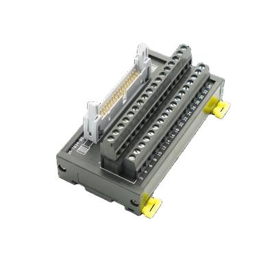 China IDC / MIL 34P DIN Rail Mount Terminal Block Adapter Panel Splitter Screw Terminal Block Too 21 - A.W.G. 30 for sale