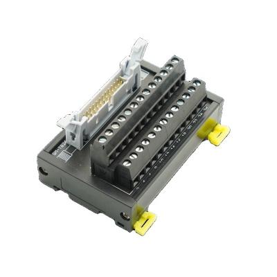 China IDC / MIL 26P DIN Rail Mount Terminal Block Adapter Panel Splitter Screw Terminal Block Too 21 - A.W.G. 30 for sale