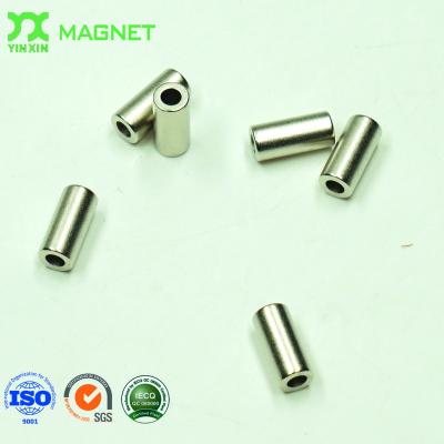 China Industrial Custom Permanent Magnet 42H Cylinder Magnet With Hole for sale