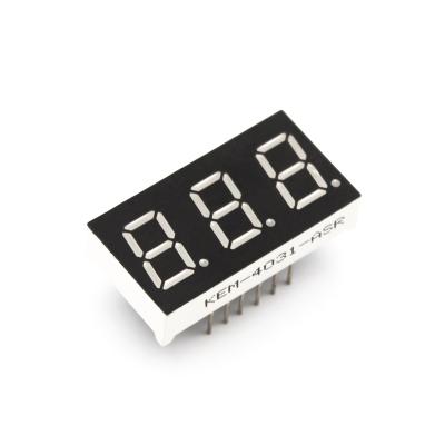 China 7 segment led display 3 digits good quality factory price 0.4 inch 7 segment led display 3 digit led 7 segment display red color for sale